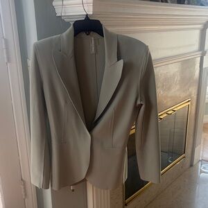 Norma Kamali Unlined Sage Green Blazer